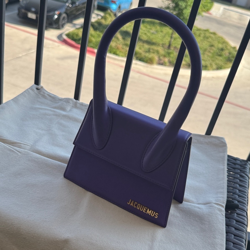 Jacquemus Violet Mini Top-Handle Bag